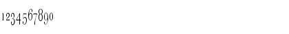 Download Beatnik SC Regular Font Numeric Preview