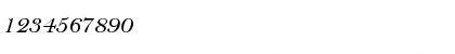Download Bell MT Italic Font Numeric Preview