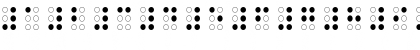 Download Braille Outline Regular Font Numeric Preview