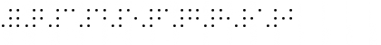 Download BrailleSH Regular Font Numeric Preview