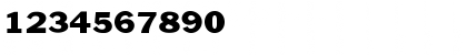 Download BenjaminGothicWide Regular Font Numeric Preview