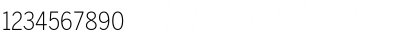 Download BentonSans Condensed Light Font Numeric Preview