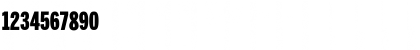 Download BentonSans UltraCondensed Black Font Numeric Preview