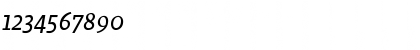 Download Beret LT Std Italic Font Numeric Preview