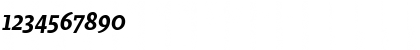Download Beret LT Std Medium Italic Font Numeric Preview