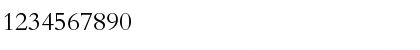 Download Bergamo Std Regular Font Numeric Preview