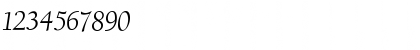 Download Berkeley OldstyleBookItalic Font Numeric Preview