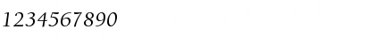 Download ITC Berkeley Oldstyle Std Italic Font Numeric Preview