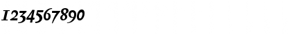 Download Biblon ITC Bold Italic Font Numeric Preview