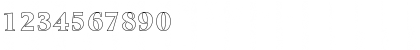Download BrandonBeckerOutline-ExtraBold Regular Font Numeric Preview