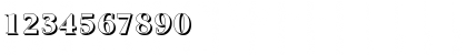Download BrandonBeckerShadow-ExtraBold Regular Font Numeric Preview