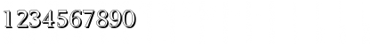 Download BrandonBeckerShadow Regular Font Numeric Preview