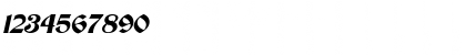Download Brandywine Italic Font Numeric Preview