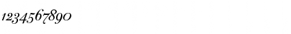 Download Bodoni72OSC Italic Font Numeric Preview