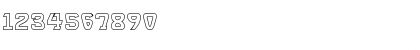 Download Brassett_Outline Normal Font Numeric Preview