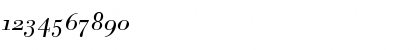 Download Bodoni BE Italic OsF Font Numeric Preview