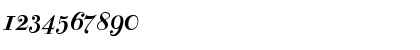 Download BodoniClassic AdBoldItalic Font Numeric Preview