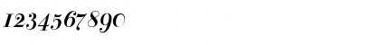 Download BodoniClassic BoldItalic Font Numeric Preview