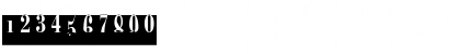 Download BodoniCondCameoC Regular Font Numeric Preview
