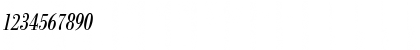 Download BodoniEF RegularCondIta Font Numeric Preview