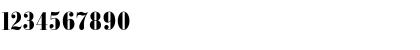 Download BodoniFB Bold Font Numeric Preview
