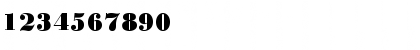 Download BodoniNo1EF Black Font Numeric Preview