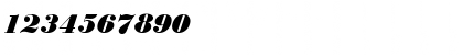 Download BodoniNo1EF BlackItalic Font Numeric Preview