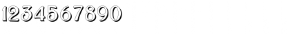 Download Bolton Sans Embossed Regular Font Numeric Preview
