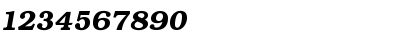 Download Bookman DemiItalic Font Numeric Preview