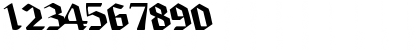 Download Brawny Regular Font Numeric Preview