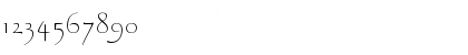 Download Braganza SC ITC Light Font Numeric Preview
