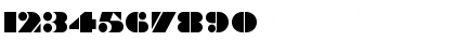 Download Braggadocio MT Std Regular Font Numeric Preview