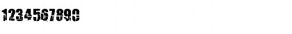 Download Breakaway Regular Font Numeric Preview