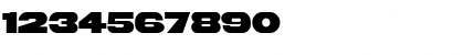 Download BrazosWBW UltraBold Font Numeric Preview