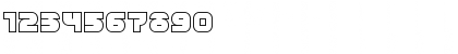Download Breakbeat BTN Outline Regular Font Numeric Preview