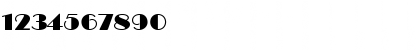 Download Broadway MT Std Regular Font Numeric Preview