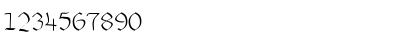 Download Buchkunst Regular Font Numeric Preview