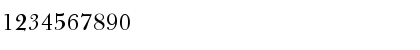 Download Bulmer Roman Font Numeric Preview