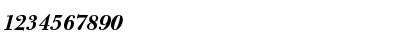 Download Bulmer MT Std Bold Italic Font Numeric Preview