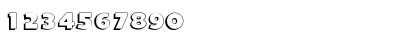 Download BurlingtonShadow Regular Font Numeric Preview