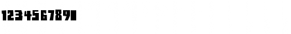 Download BuzzSawAOE Regular Font Numeric Preview