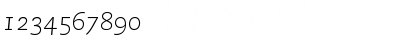 Download PMN Caecilia 46 Light Italic OsF Font Numeric Preview