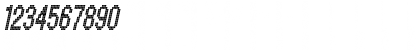 Download CallNineL-Italic Regular Font Numeric Preview