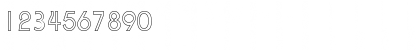 Download BrianBeckerOutline-Light Regular Font Numeric Preview