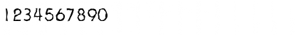 Download BrianBeckerRandom-Light Regular Font Numeric Preview