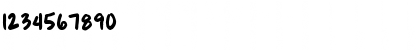 Download Brianne's hand Regular Font Numeric Preview