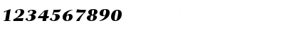 Download Bitstream Carmina Black Italic Font Numeric Preview
