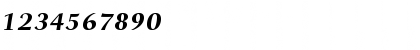 Download Bitstream Carmina Bold Italic Font Numeric Preview