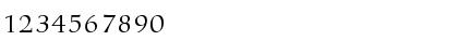 Download Bitstream Carmina Light Font Numeric Preview