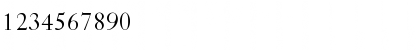 Download CaslonL Regular Font Numeric Preview